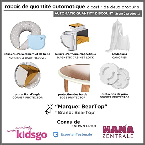 Protège-bord bébé et senior pour sécuriser les tables noires