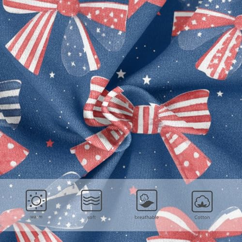 Wusikd Blue Bows Girls' Underwear Cotton Red Girls Briefs Soft Toddler Underwear 2T3