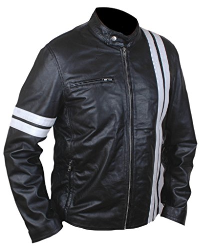 F&H Men's Driver San Francisco John Tanner Gaming Genuine Leather Jacket3
