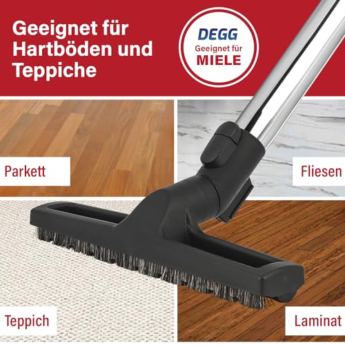 Parkettdüse Degg mit Rosshaar für Miele Staubsauger