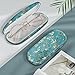 FINTIE Hard Shell Eyeglasses Case, Portable Protective Glasses Cover Eyeglass Holder Box with Cleaning Cloth for Men Women (Blossom)