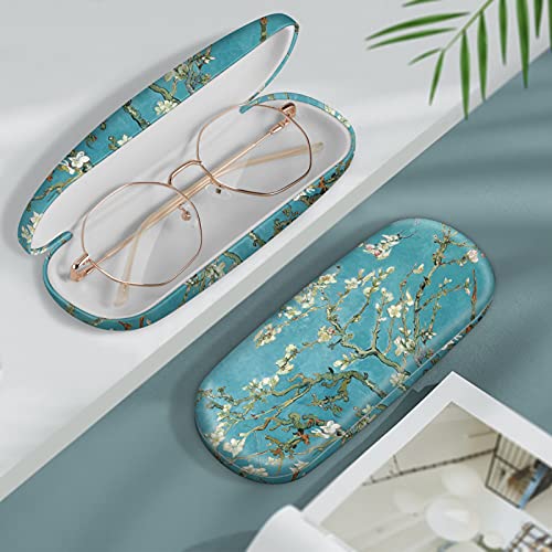 Image of FINTIE Hard Shell Eyeglasses Case, Portable Protective Glasses Cover Eyeglass Holder Box with Cleaning Cloth for Men Women