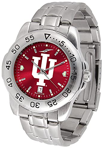 Image of SunTime Men's NCAA Team Sport Watch, 20mm Stainless Steel Strap, Reflective Shiny Dial with Date