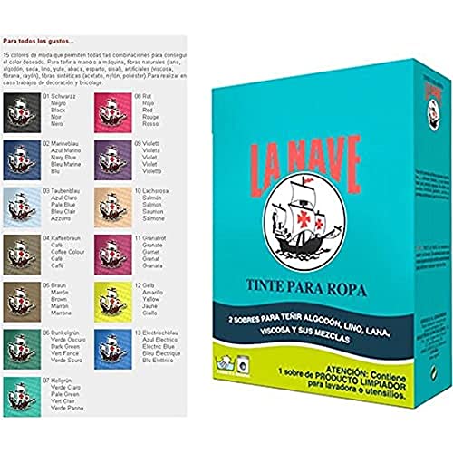 LA NAVE tinte para ropa, verde oscuro, dye 20g