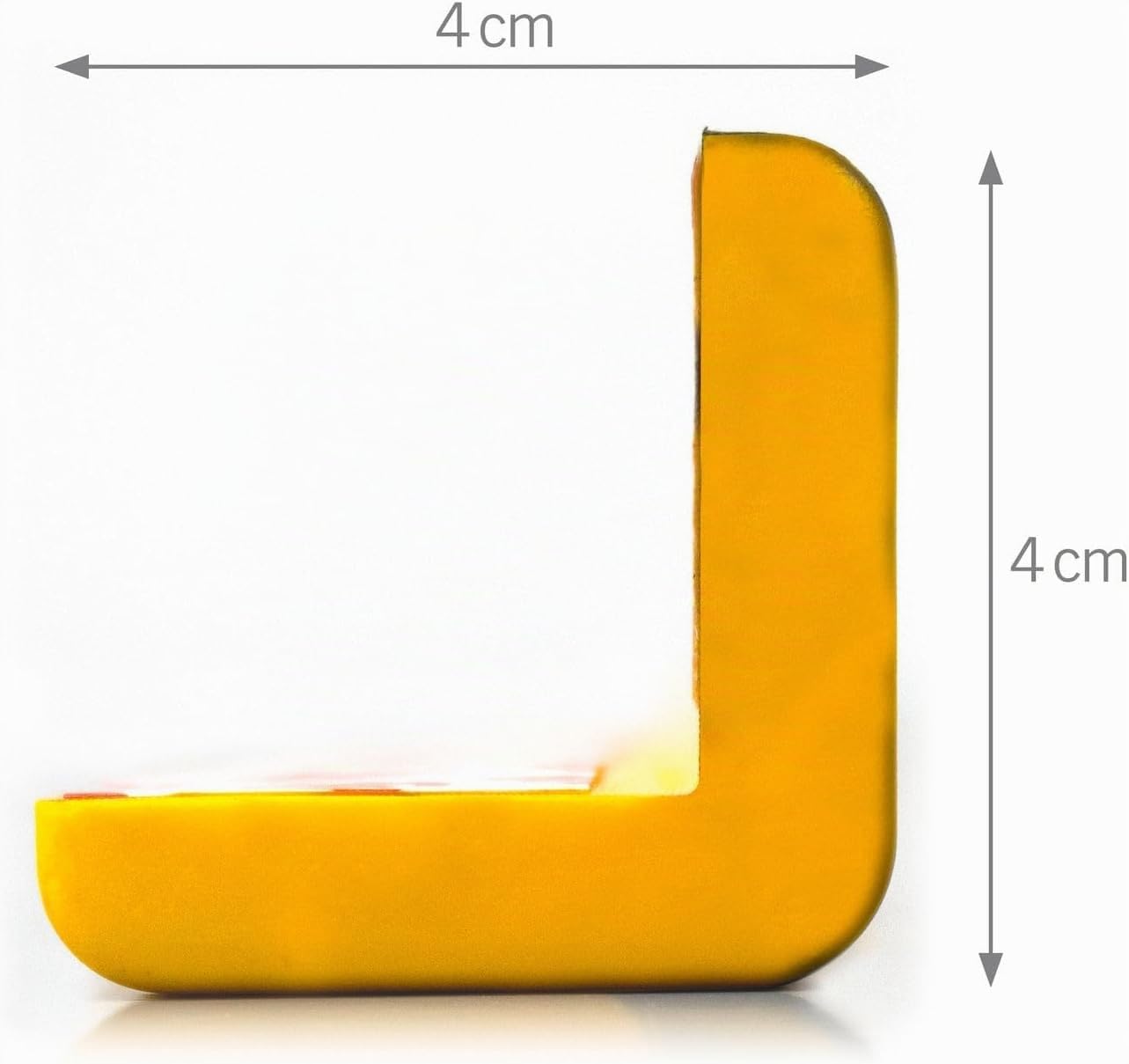 Protection des bords autocollante en polyuréthane - 100 x 4 x 4 cm - Profilé de protection des coins jaune/noir - Protection murale et d'angle - Protection contre les démarrages pour garage, entrepôt
