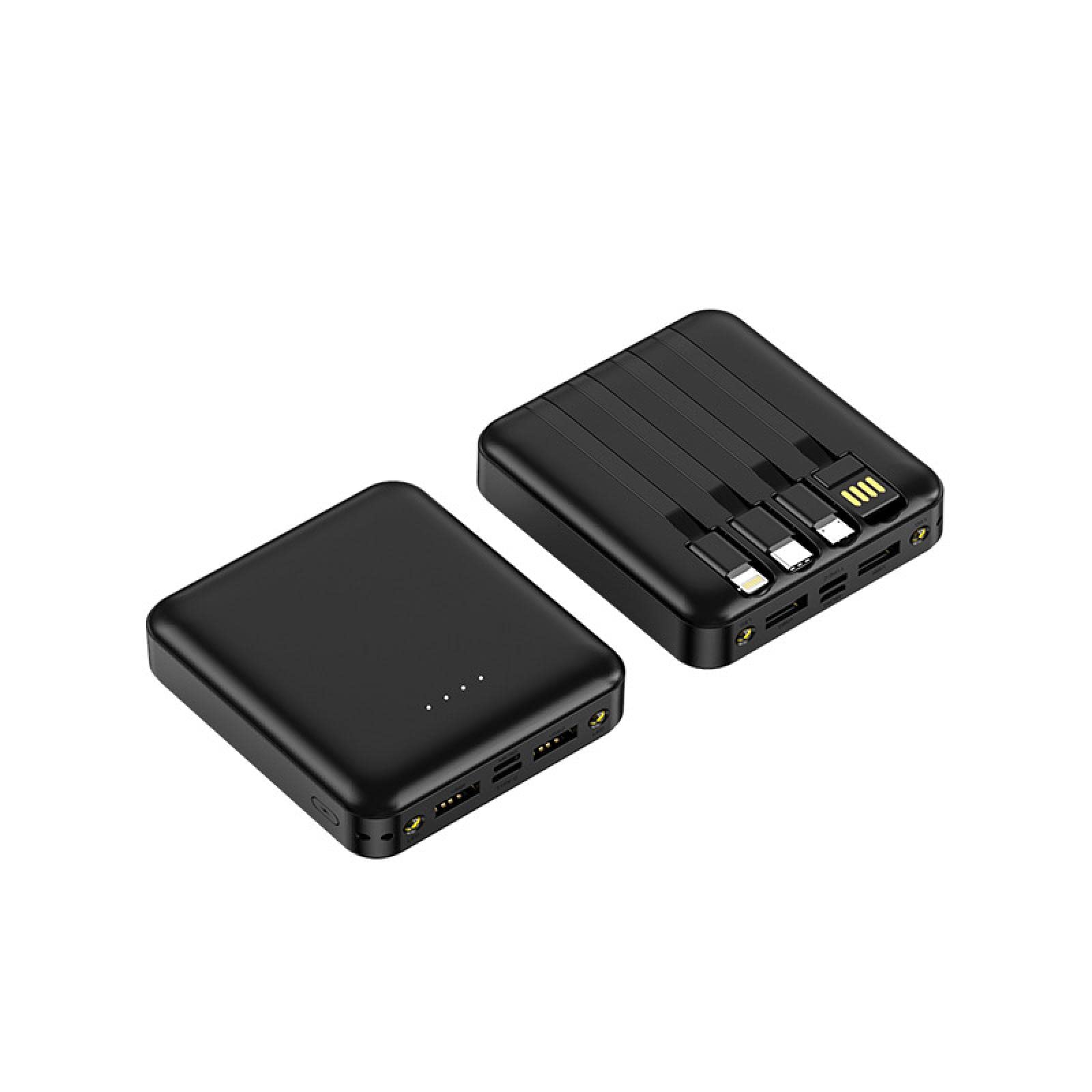 Powerbank Laptop Powerbank/Dostarczany z kablem powerbank o dużej pojemności 20000mAh zasilacz mobilny (8000mA/czarny)