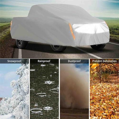 Image of Pickup Truck Cover Universal All Weather Heavy Outdoor Replacement for Pickup Truck up to 210 L x 70 W x 65 H Inch