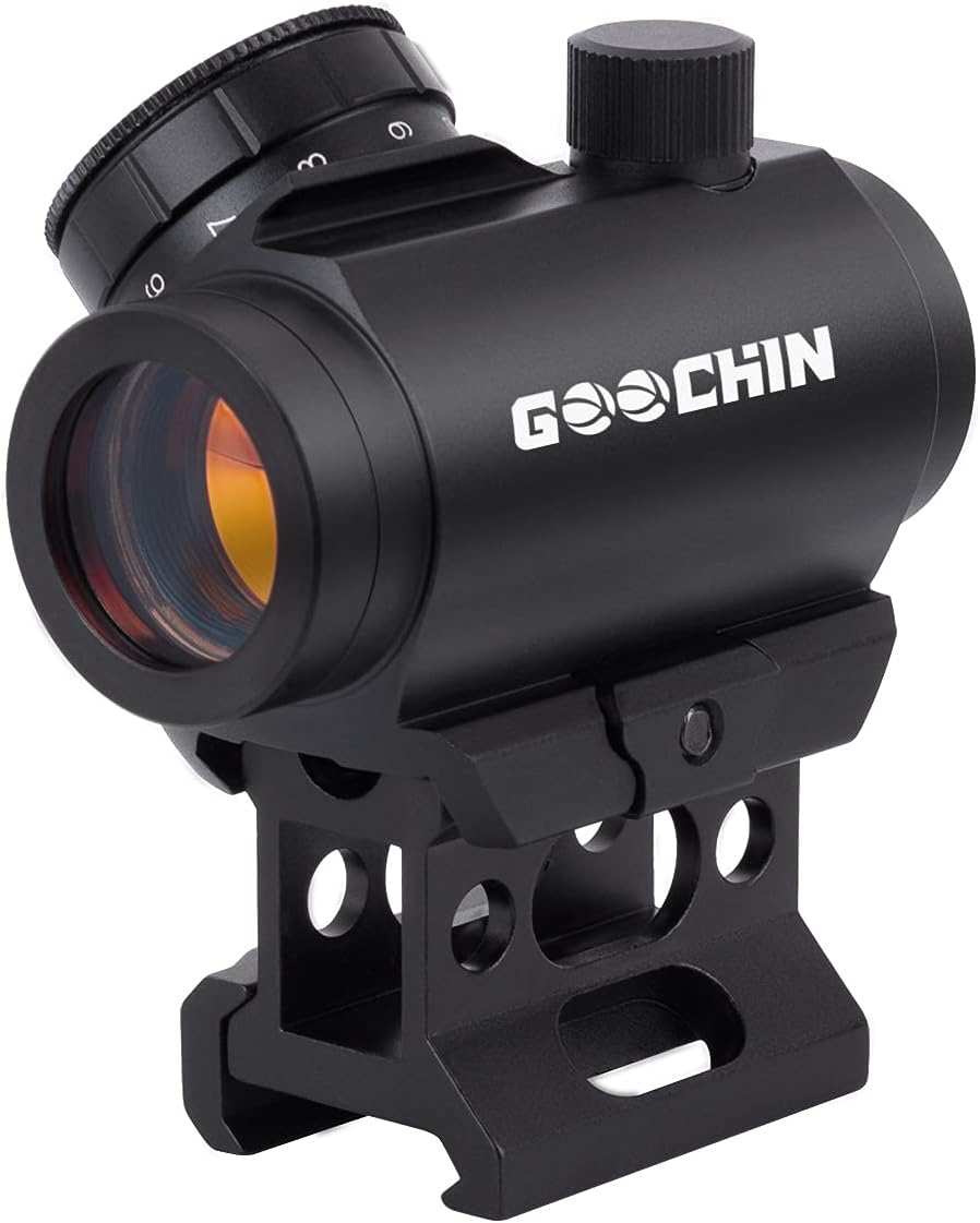 Micro Airsoft Scope Sight with 1 inch Riser Mount - Optic Reflex Sight Waterproof & Shockproof & Fog-Proof M1K Red Dot Sight Riflescope : Sports & Outdoors
