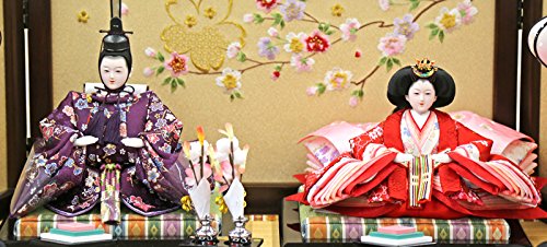 Amazon | 雛人形 ひな人形 雛 三段飾り 五人飾り 雅泉作 雛爛漫 金襴