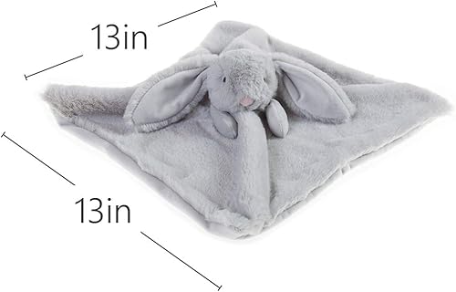 Miniatura 4 de Apricot Lamb Manta de seguridad de animales de peluche, conejito gris, manta de seguridad para guardería, manta de lujo para acurrucarse de felpa
