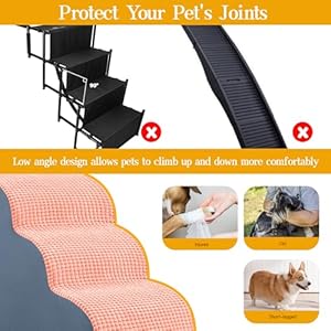   Dog-Stairs-Ramp-for-Small-Dogs-and-Cats-Pet-Stairs-for-High-Bed-and-Couch-Non-Slip-Pet-Steps-with-Larger-Step-Area-No-Assembly-3-Tiers-Pink