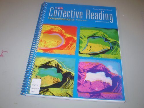 Corrective Reading, Comprehension A: Thinking Basics Teacher ...