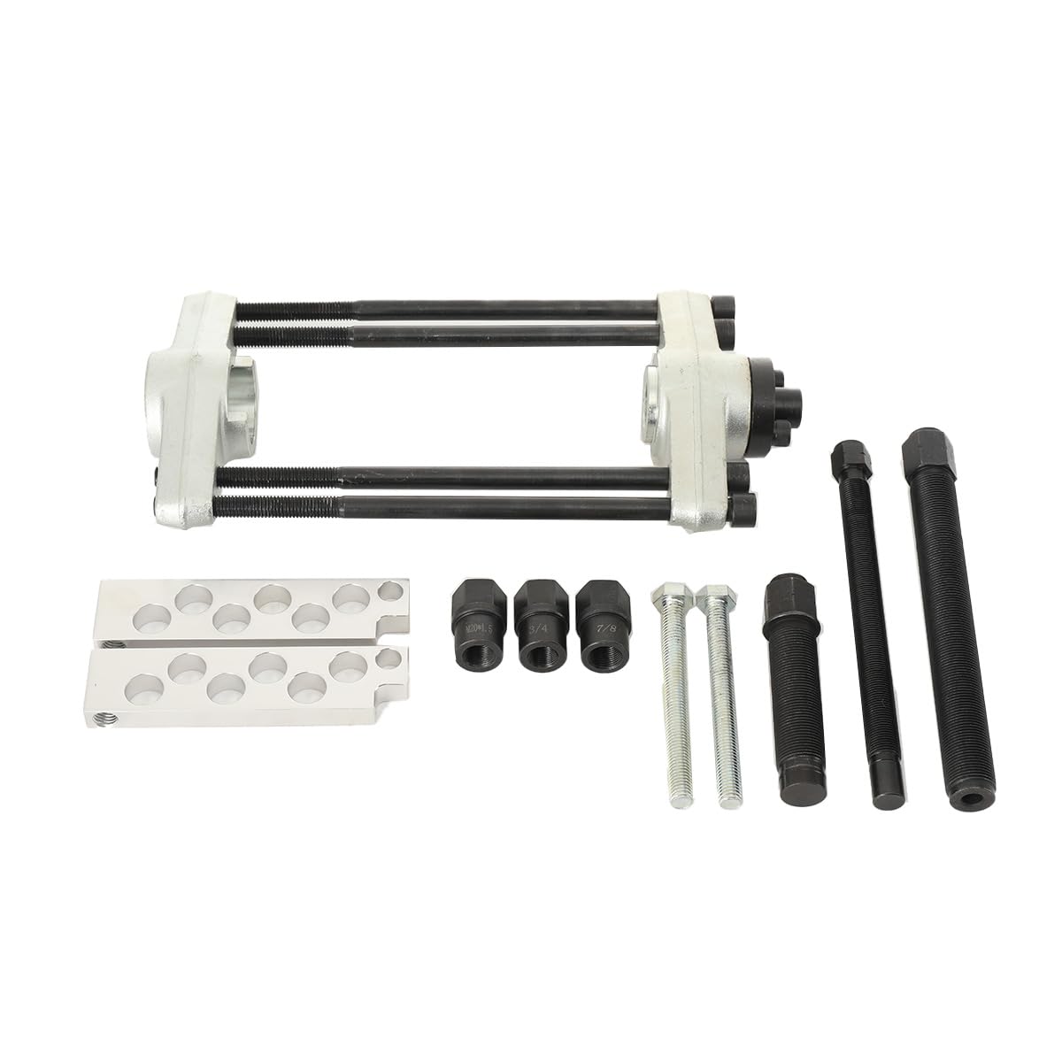 King Pin Press Tool 90150 for Medium Heavy Duty Trucks Class 3-8 Semi Truck King Pin Removal Kit with Forcing Screws & Tie Rod End Removers