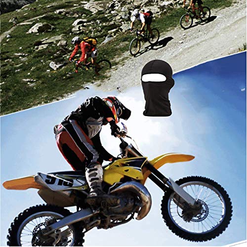 Image of 3 Hole Full Face Mask, Women Men Thin Balaclava Face Mask for Motorcycle Bike Hunting Cycling Cap Ski