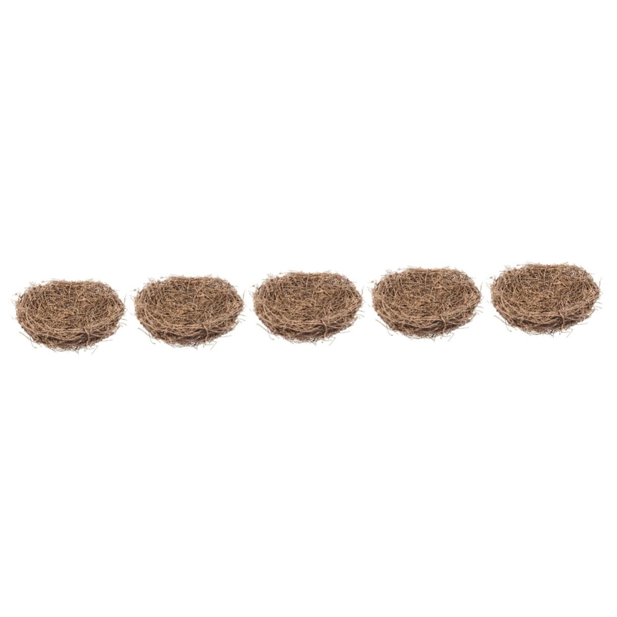 DOITOOL 5 Piezas Nido De Pájaro Nido De Pájaro Nidos De Pájaros De Mimbre Nido De Pájaros Falsos Nido De Pájaro De Ratán Nido De Mini Pájaros Nido De Pájaro De Ramita De Ratán Manual Rota