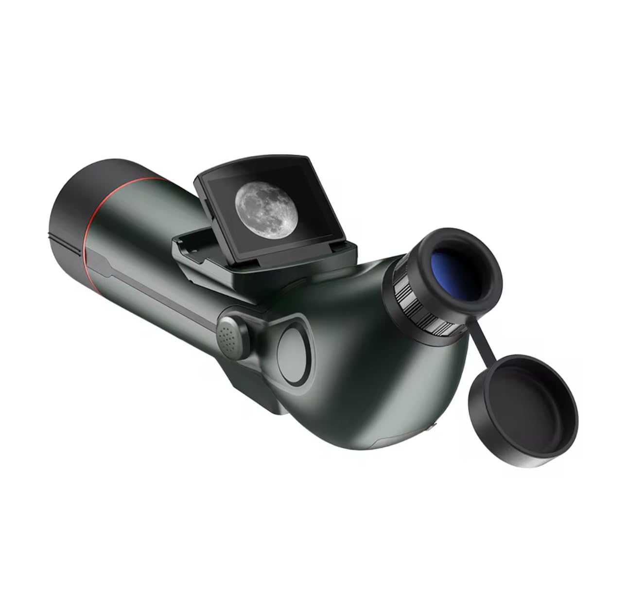Telescopio digital 350x, Zoom 18x, con pantalla IPS HD integrada, 4K Ultra HD, batería 4500mAh, visión nocturna, incluye trípode