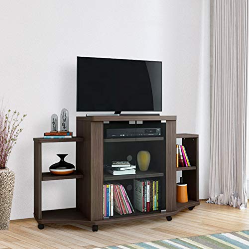 HomeTown Pacific Engineered Wood TV Unit in Walnut Colour