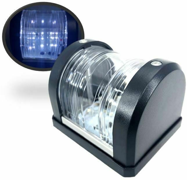 MARINE BOAT WHITE MASTHEAD LED NAVIGATION LIGHT WATERPROOF 2 NAUTICAL MILES by PactradeMarine