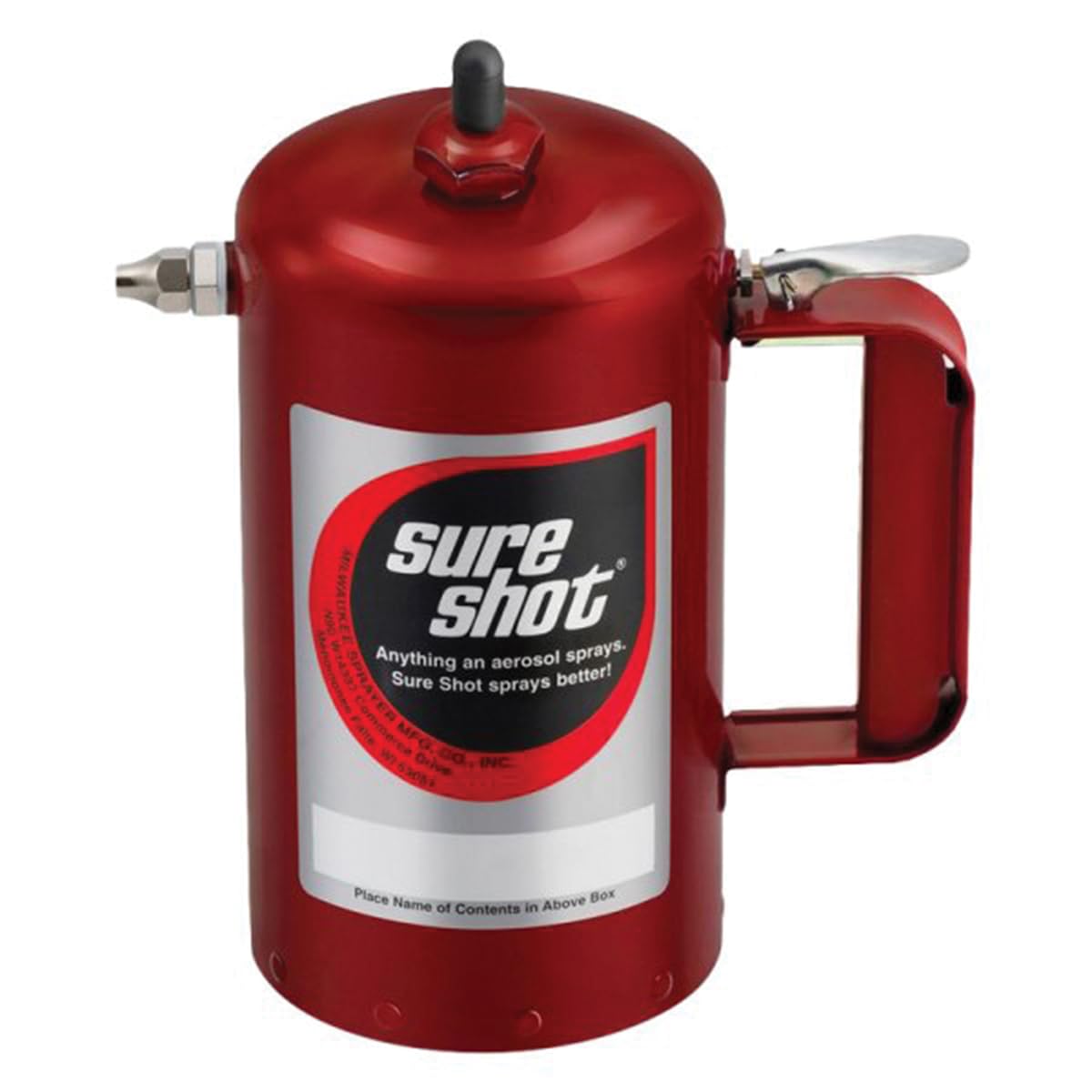 Milwaukee Sprayer 1000R Enameled Steel Sprayer Model-A Red, 1 quart