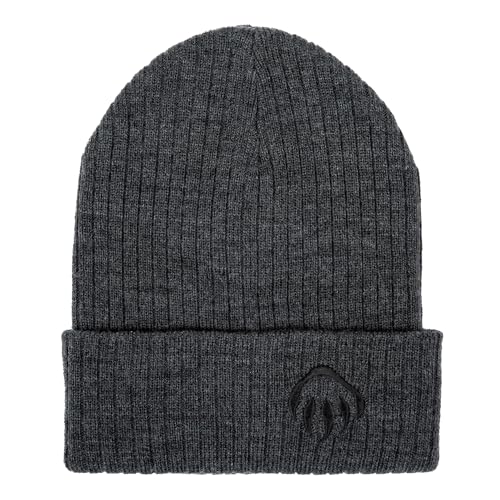 Bonnet tricoté Wolverine mixte avec logo brodé et revers