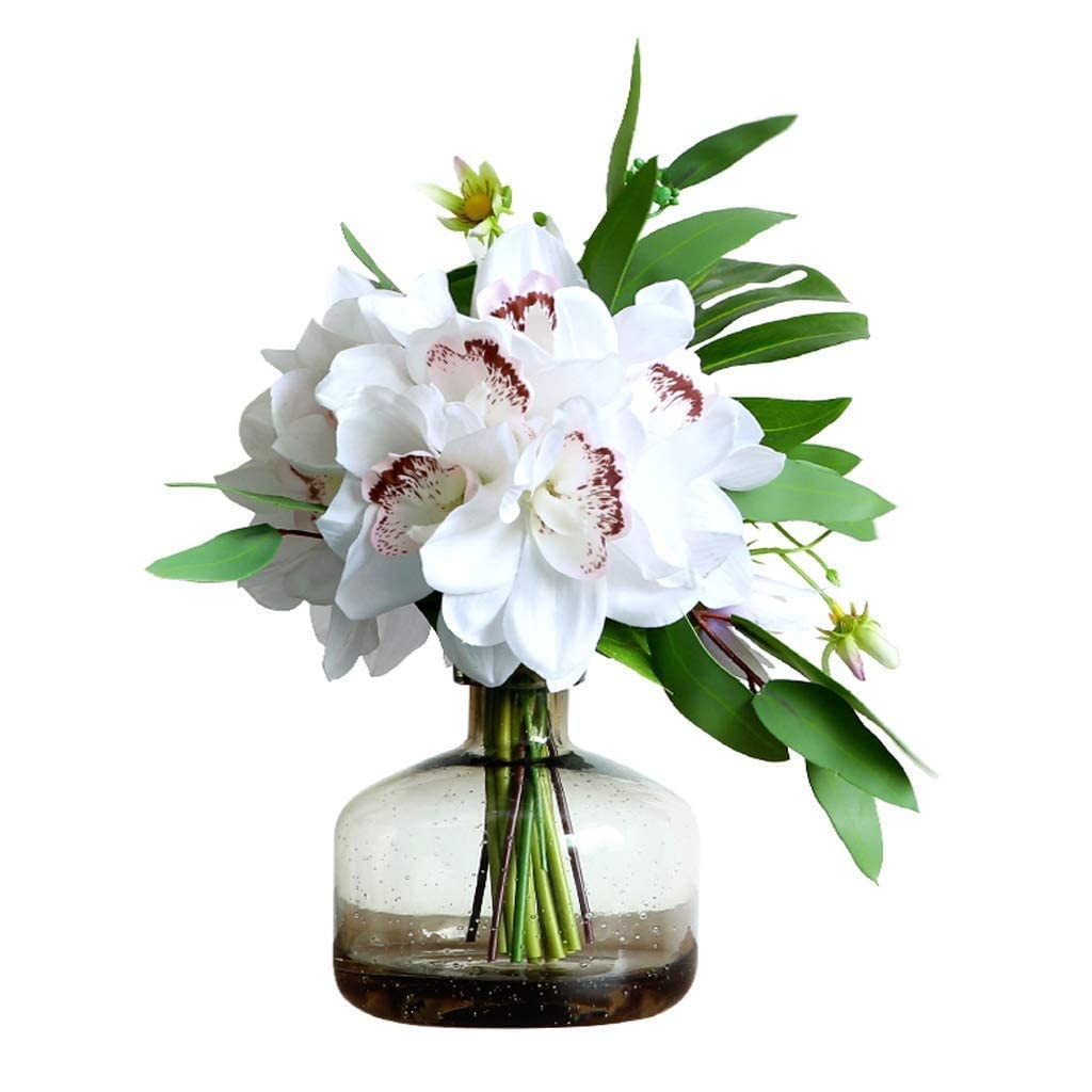 Set di Fiori Artificiali, Set di Fiori Simulati Moderni e semplici per Soggiorno, Camera da Letto, casa, Decorazione con Fiori Finti, Decorazione per tavoli da