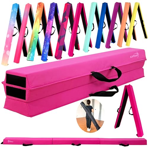 Image of Marfula 6 FT / 8 FT / 9 FT Folding Gymnastics Beam Foam Balance Floor Beam