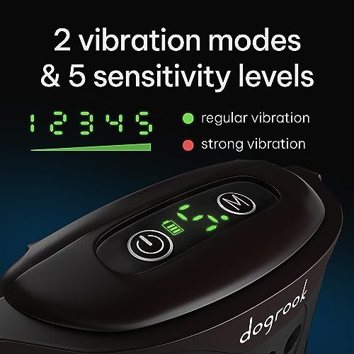 Image of DogRook Rechargeable Dog Bark Collar - No Shock Training Smart Collar - Beep & Vibrating - Anti Bark Collar for Large Dog, Medium & Small Dog - No Shock Bark Collar - 12-110 lbs