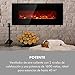 KLARSTEIN Lausanne Long - Chimenea eléctrica, 1600 W, 2 Niveles de Calor,...