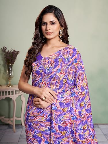 Image of Garden Vareli Art Silk Abstract Printed Saree