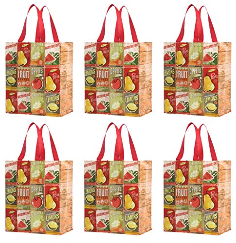 Earthwise Reusable Grocery Bags Shopping - Totes Extra Large 18" H x 13.5"