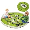BELLESTYLE Opbergtas voor kinderspeelgoed, katoenen zeildoek-beweegbaar, groot, eenvoudig opgeruimd spel en opbergmat…