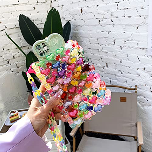 One Women's Color Beaded bags Color Red Crystal Bag Hand Knitting Glitter bead bag Acrylic4