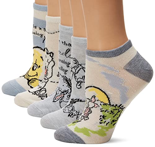 Winnie the Pooh Women's Disney 5 Pack No Show Socks