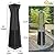 Easy-Going Pyramid Torch Patio Heater Cover with Zipper and Storage Bag, Waterproof Outdoor Heater Cover Dustproof, UV-Resisant, Wind-Resistant (90"H x 23"L x 23"W, Black)