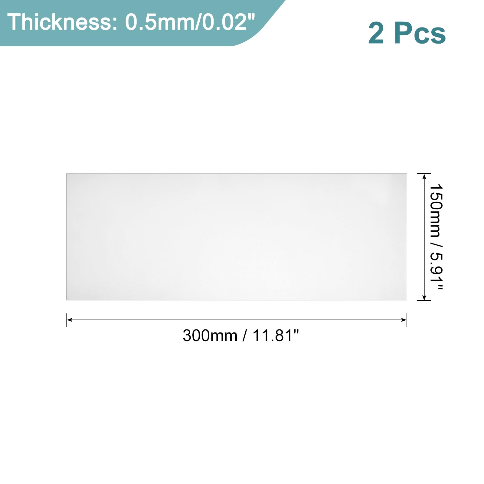 QUARKZMAN 2 Stück GR1 Titanium Platte Blech 300x150x0 5mm Titanlegierung Metallblech Für Industriemaschinen Metallbearbeitung 12x6x0 02