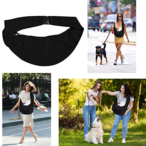 Pet Sling Carrier, Hand Free Pet Carrier, Hundetuch mit verstellbarem Schultergurt für kleine, mittelgroße Katzen und Hunde