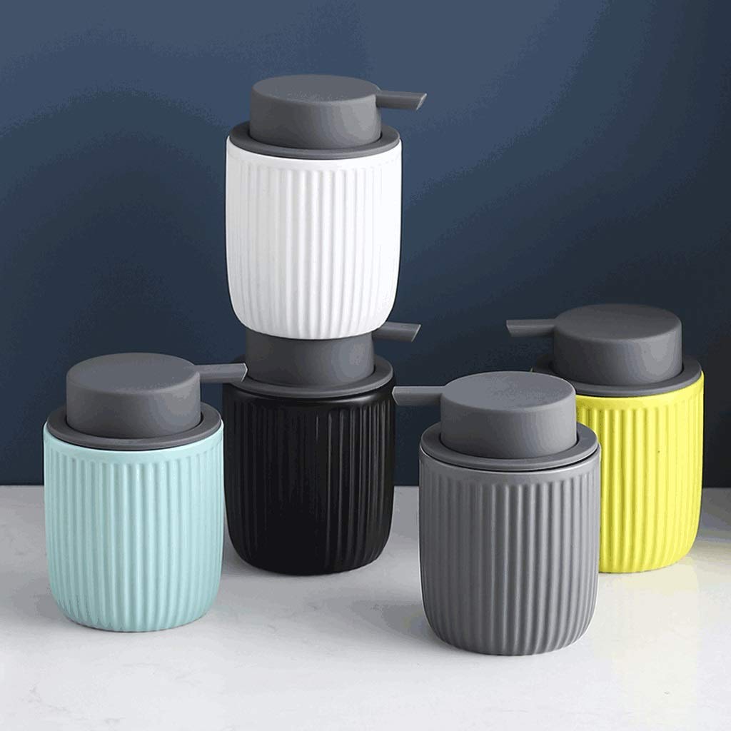 Butelki z pompką do wielokrotnego napełniania Ceramiczny dozownik do mydła, pompka do mydła w płynie Pompa prysznicowa do Home Office Hotel Counter-11.3OZ/6Colors Dozowniki mydła