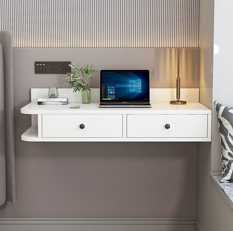 Mueble de pared de 80 cm con cajones para maquillaje y mesita de noche