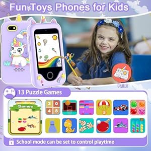 Kids Smart Phone Toys, 3 4 5 6 7 8 9 Year Old Kids Christmas Birthday Gifts for Boys Girls, 2.8" Touchscreen Toddler Cell Phone, Children Play Toy Phone with Dual Camera, Game, Music Player, 8GB Card Kids Smart Phone Toys 3 4 5 6 7 8 9 Year Old Kids Christmas Birthday Gifts for Boys Girls 28 Touchscreen Toddler Cell Phone Children Play Toy Phone with Dual Camera Game Music Player 8GB Card
