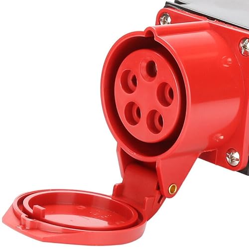 CEE Baustromverteiler Starkstrom Schuko Adapter Verteiler 3 x 230V 1 x 400 V 5-polig 16A IP44 Outdoor, Baustellen, Caravan, Wohnmobil, Wohnwagen, Festzelte solartronics SP-1605A