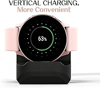 Vista 3 de MoKo Paquete de 2 soportes de carga compatibles con Samsung Galaxy Watch 4, 4 Classic3 de 1.614 pulgadas, 1.772 pulgadas, Active, Active 2 de 1.575