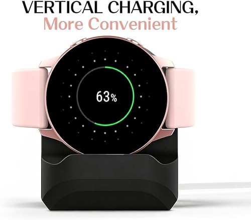 Miniatura 3 de MoKo Paquete de 2 soportes de carga compatibles con Samsung Galaxy Watch 4, 4 Classic3 de 1.614 pulgadas, 1.772 pulgadas, Active, Active 2 de 1.575