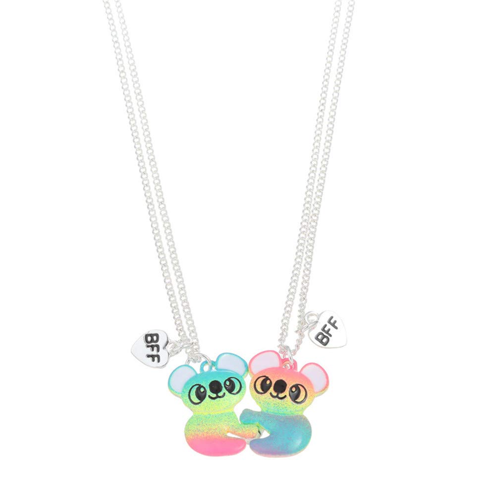 Qermolas Magnetic Bff Heart Necklace 2Pcs Friendship Jewelry Birthday Gifts For Best Friends, Zinc, Zircon For Womens (B0951434DZ) Amazon Price History, Amazon Price Tracker