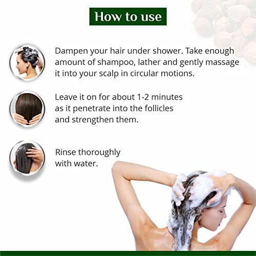 Image of Globus Naturals Amla Reetha and Shikakai Hair Shampoo, 200 ml