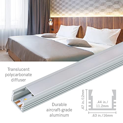 Image of Armacost Lighting Deep Surface Mount LED Tape Light Accessory Pack - Grey, 960004