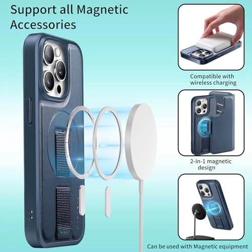 Funda iPhone 14 Pro Asuwish azul evita arañazos en la cámara trasera 7