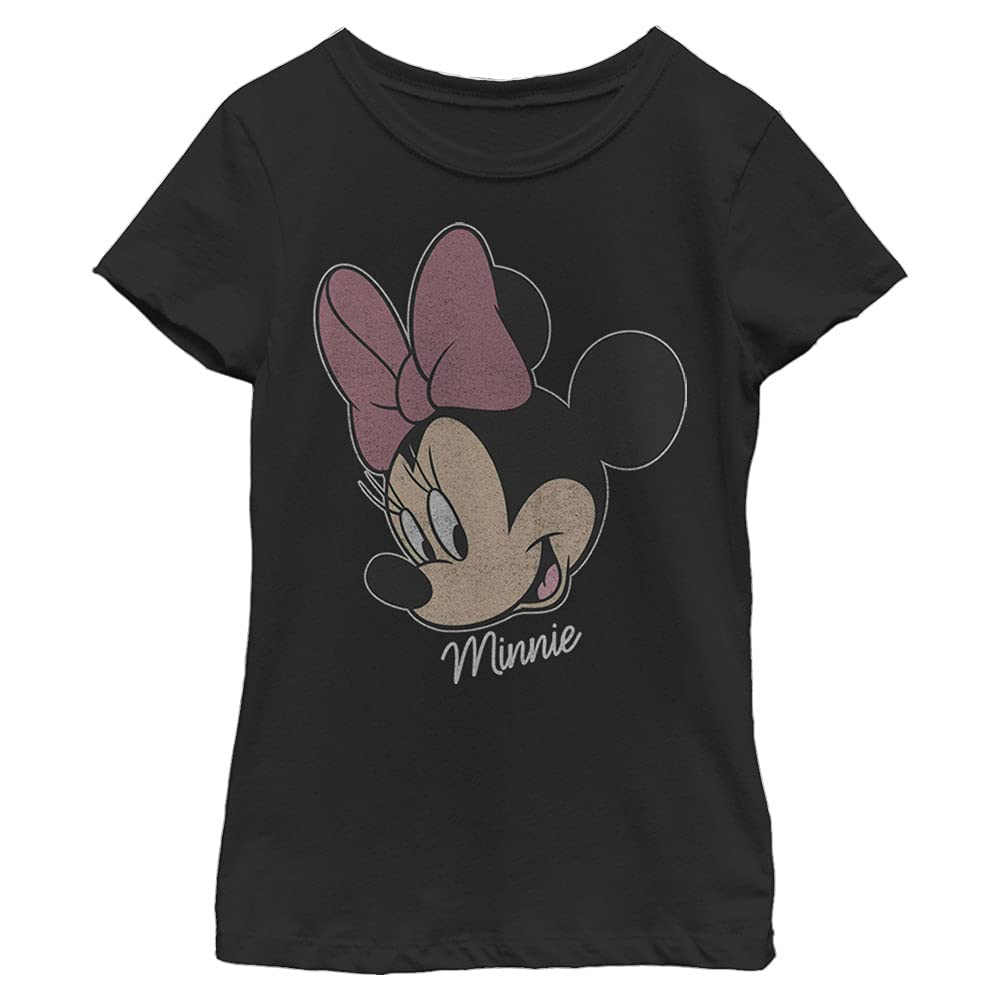 Disney Koszulka Dziewczynki Minnie Big Face Smutny