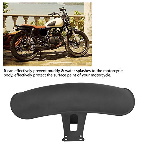 Image of Universal Motorcycle Front Mud Flap Guard Fairing Mudguard Cover Mud Guard Front and Rear Compatible for CG125 Retro (Black), Automotive Exterior, Wheel s, s