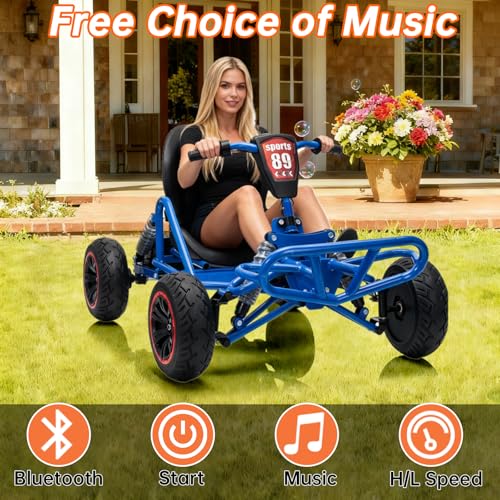 Image of POSTACK 24V Kids Go Kart, 24V Ride on Toy for Big Kids