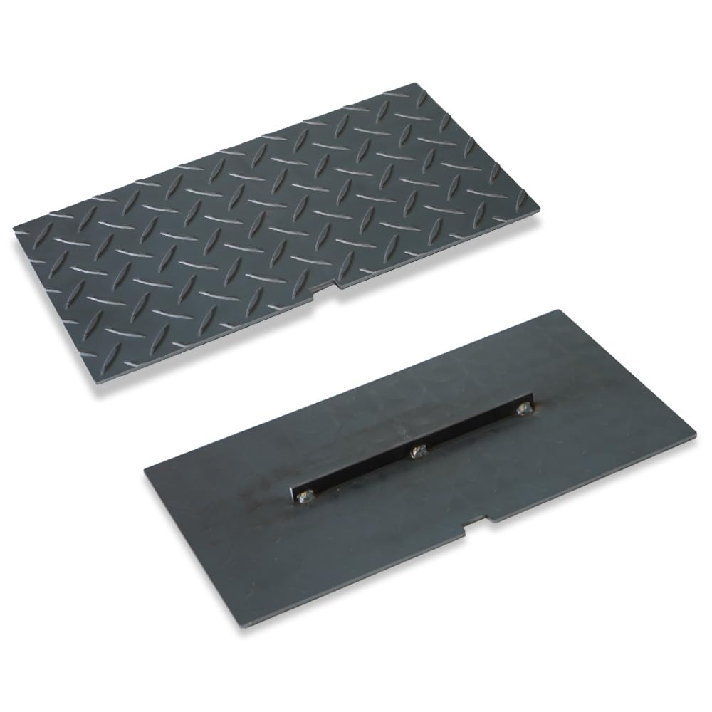 Amazon | 量水器 蓋 交換用 Bタイプ 鉄 縞鋼板 板厚3.2mm 300×400mm